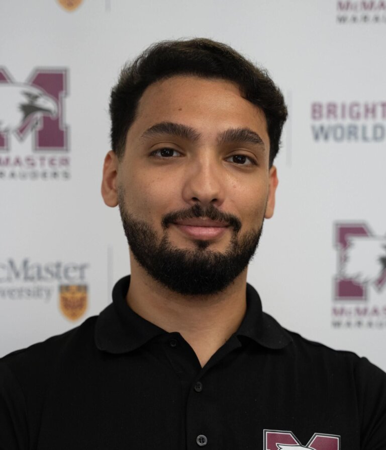 A portrait of Hamza Adwan